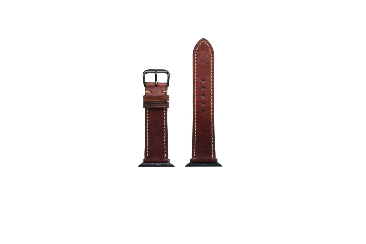 42/44/45MM Vachetta Leather Watch Strap - Brown 4