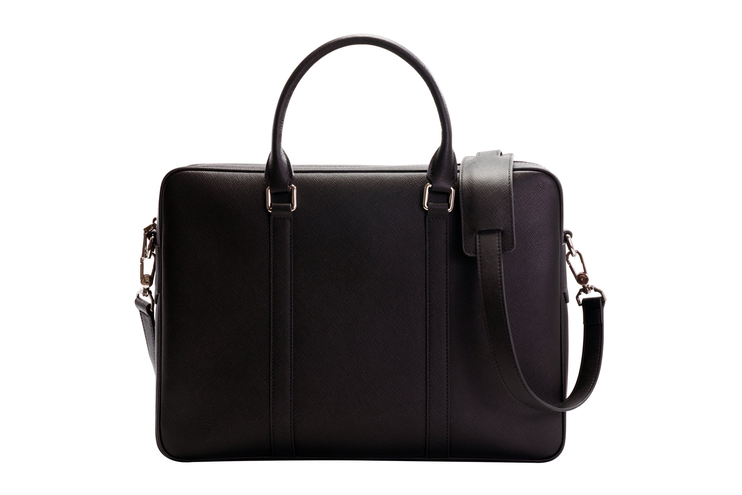 Full Grain Leather Briefcase - Dark Brown